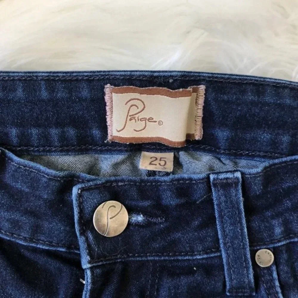 Paige Premium Denim the Peg Super Skinny Jeans 25 - Picture 2 of 4